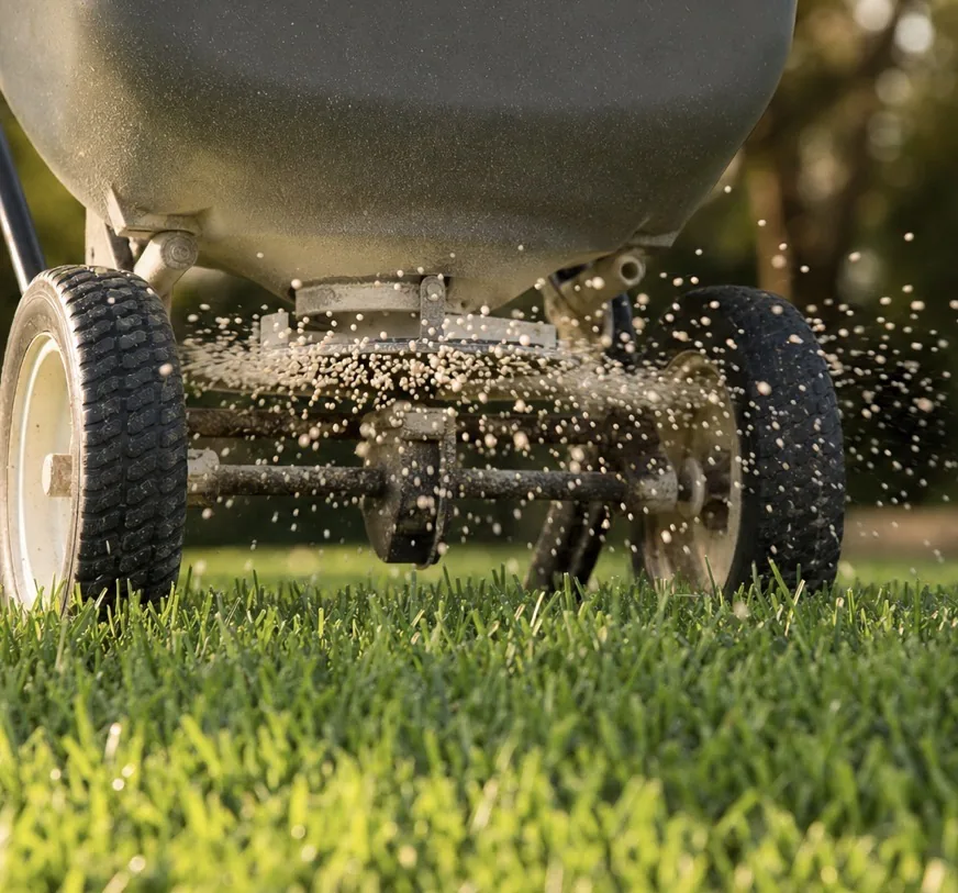 Fertilization service by Volunteer Turf